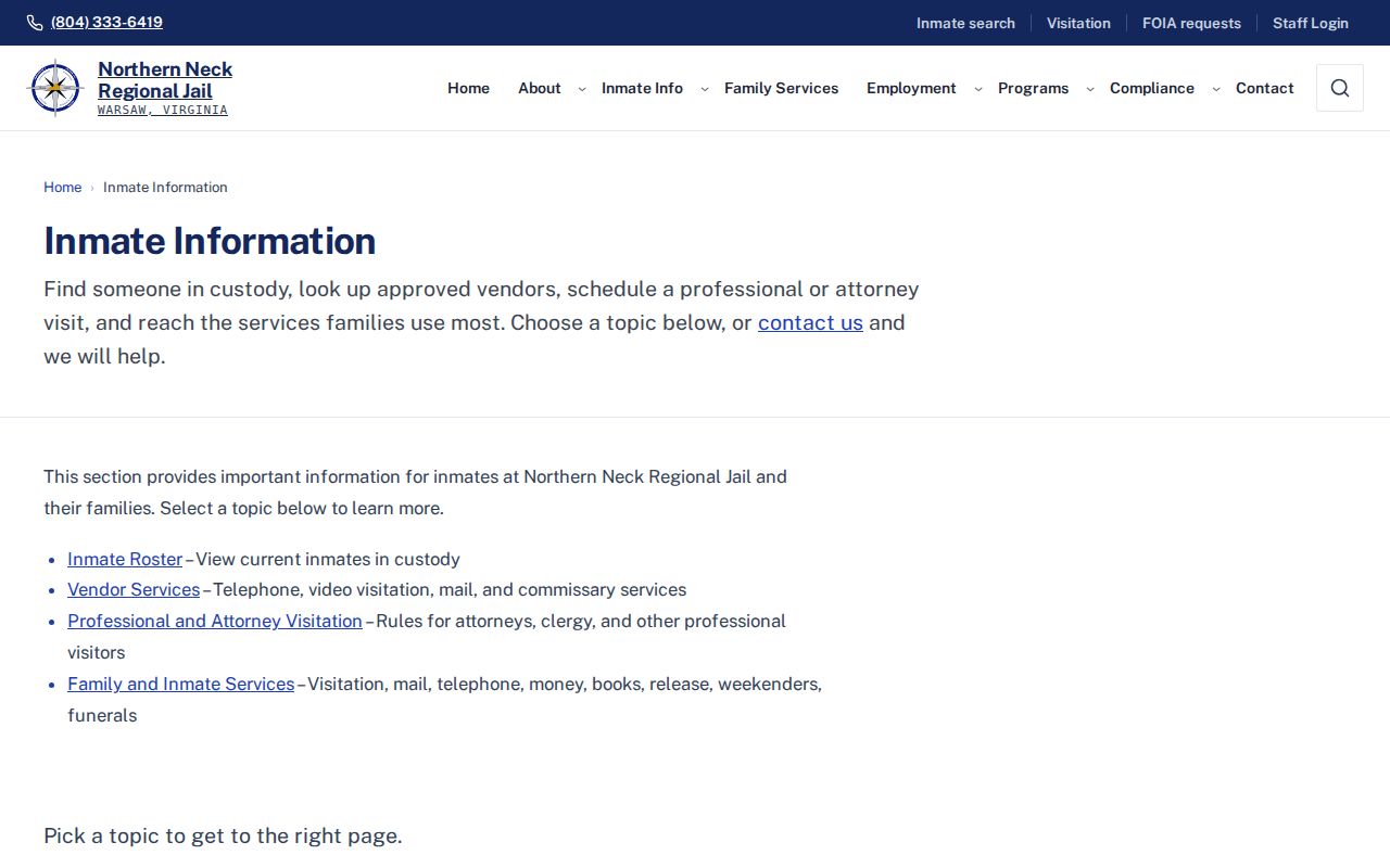 Westmoreland County active warrant records are separate from the regional jail custody search