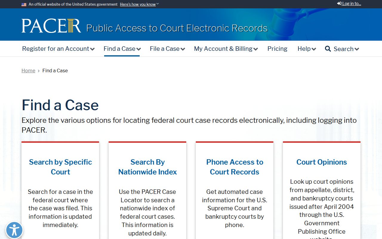 Westmoreland County warrant records and the federal court case locator